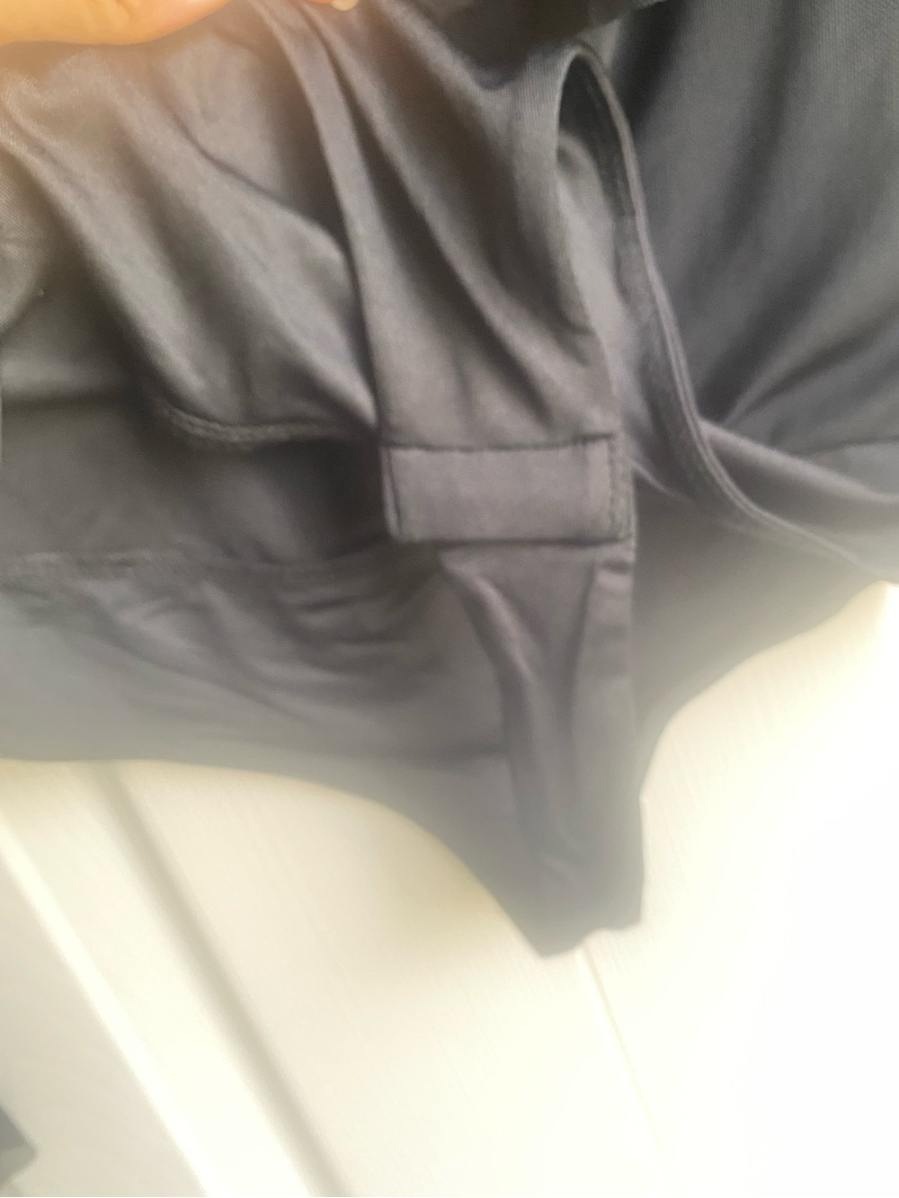 NEW AFRM Saylor long sleeve off the shoulder ruffle bodysuit in black - Picture 8 of 13